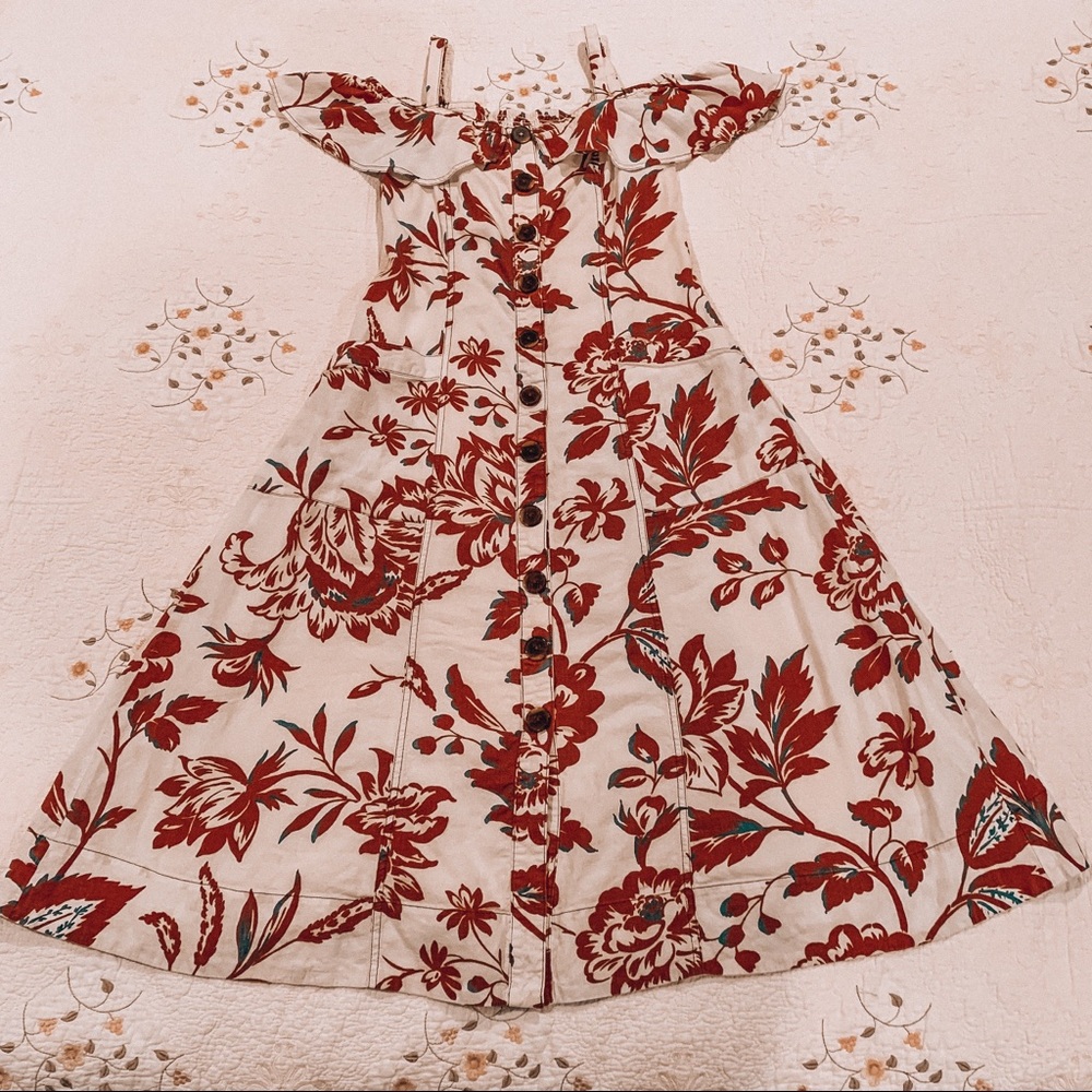 ANTHROPOLOGIE, Floral Maxi Dress, Size 2